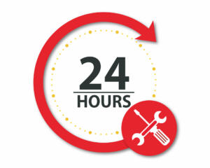 24時間365日対応の業者が多く、すぐに修理してもらえる